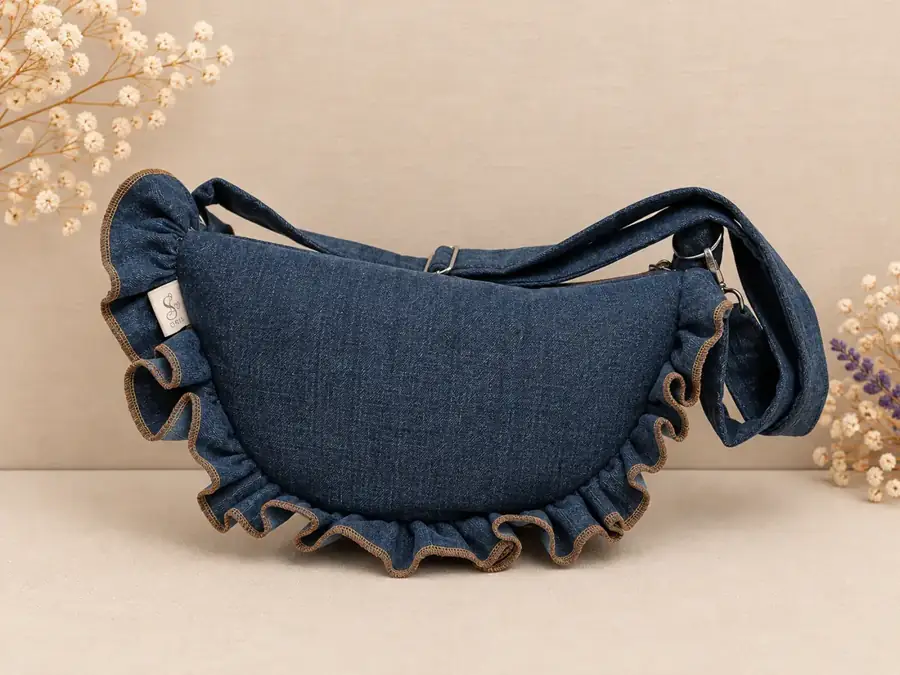 Bolso vaquero con volantes
