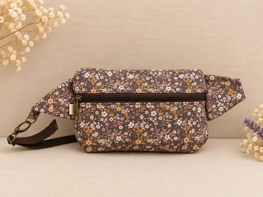 Riñonera floral vintage